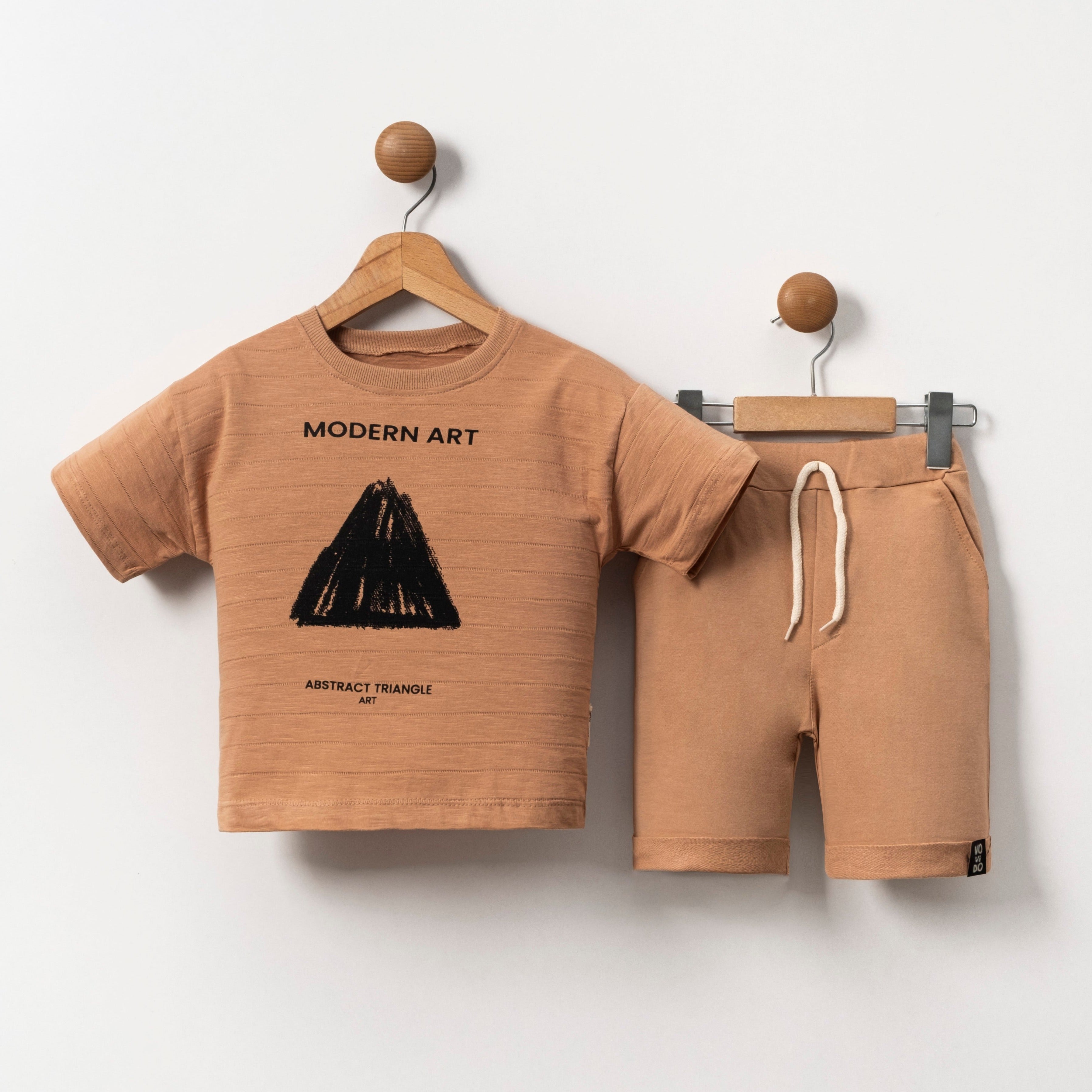 The Abstract Art Boys Casual Set-2