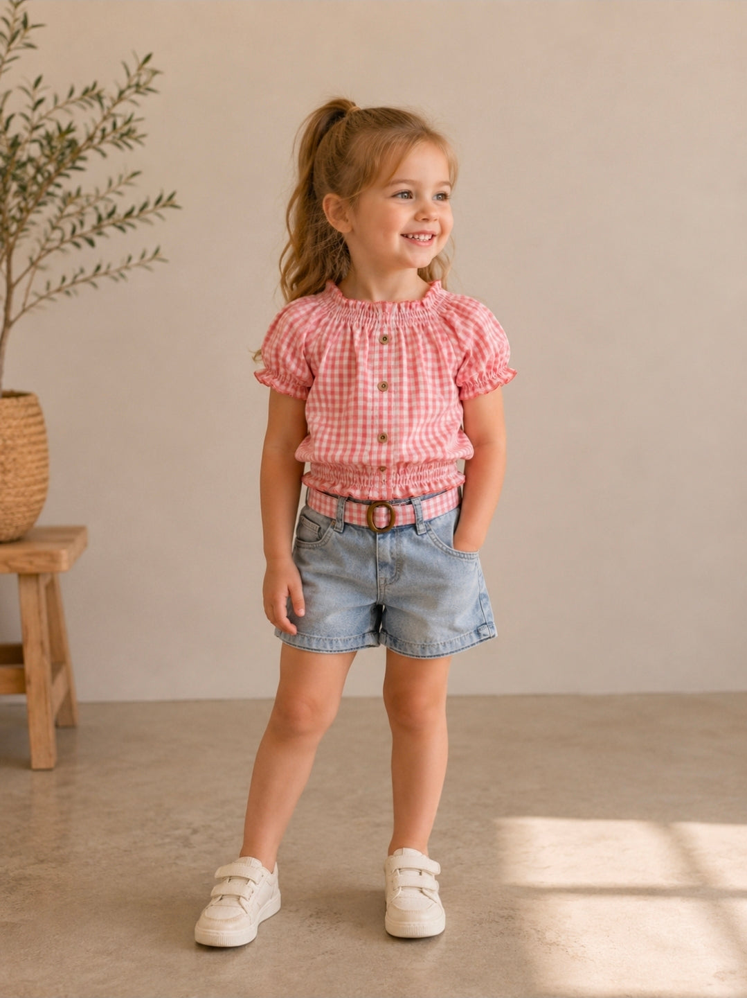 Picnic Chic Girls Denim Set