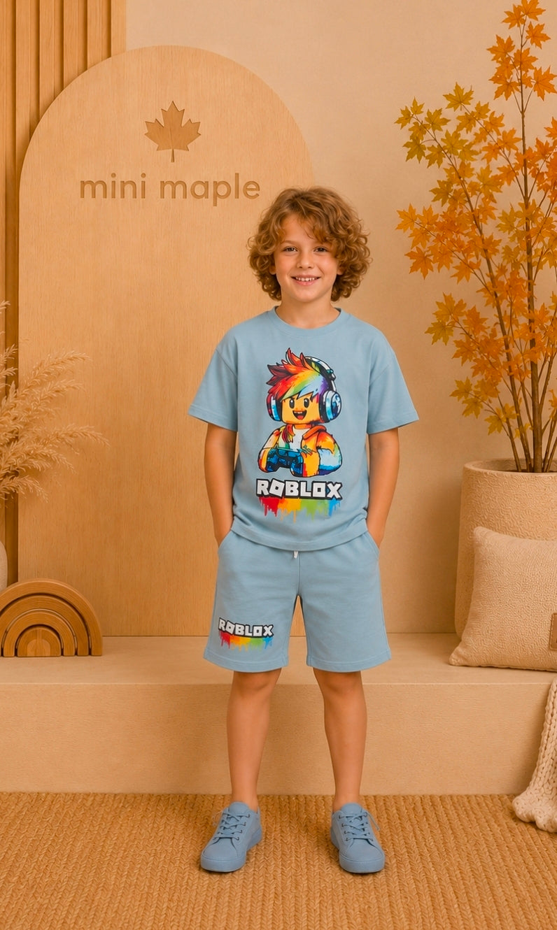 Level Up Boys Short Set